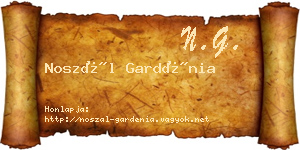 Noszál Gardénia névjegykártya